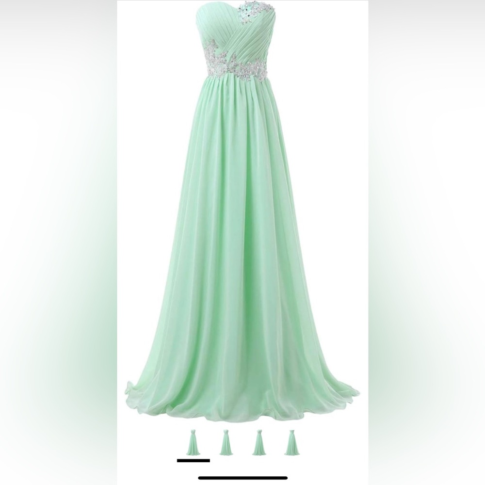 Lace Embroidered Prom Dress Wedding Party Ball Gowns Bridesmaid Dresses